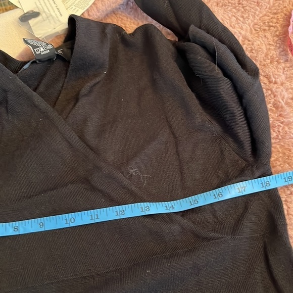 NWT from QVC Small Black Dialogue Maxi Dress Washable in Wool/Acrylic - Picture 10 of 10